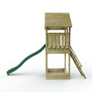 Rebo Modular Wooden Climbing Frame Adventure Playset - Tower with Wooden Roof