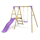 Rebo Single Swing Set with Slide - Apollo Purple