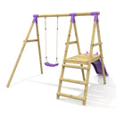 Rebo Single Swing Set with Slide - Apollo Purple