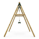 Rebo Wooden Single Garden Swing Set - Solar