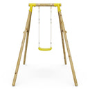 Rebo Wooden Single Garden Swing Set - Solar Yellow