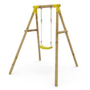 Rebo Wooden Single Garden Swing Set - Solar Yellow