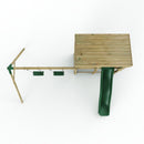 Rebo XL Lookout Tower Playhouse with Double Swing and Slide