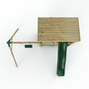 Rebo XL Lookout Tower Playhouse with Single Swing and Slide