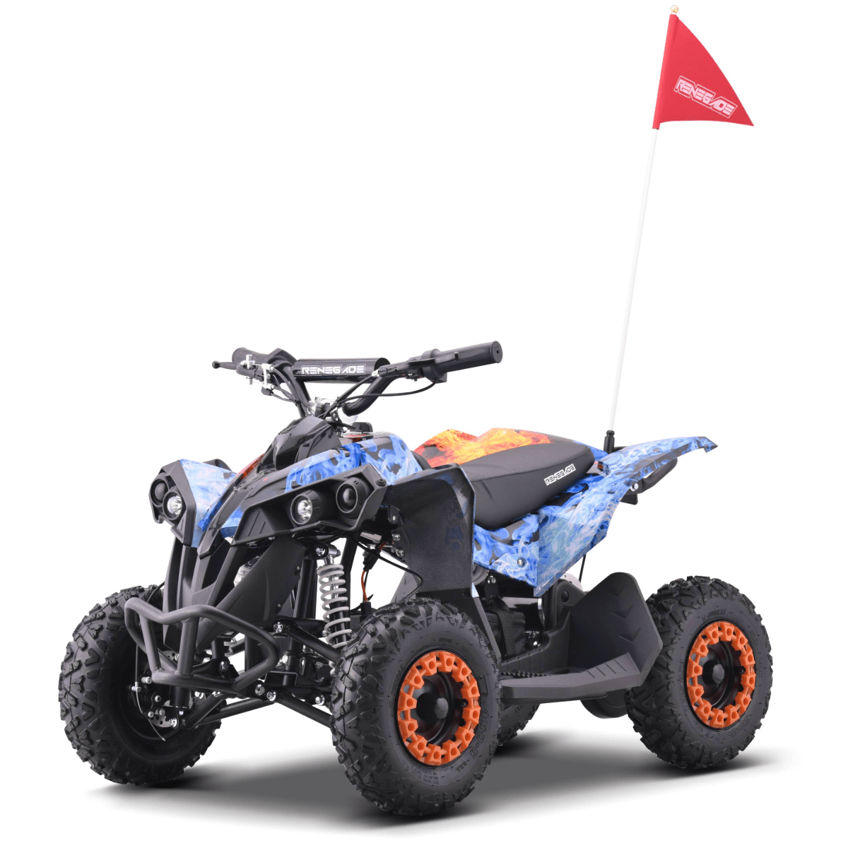 Renegade Race - X Kids 36V Electric Mini Quad Bike - Fire