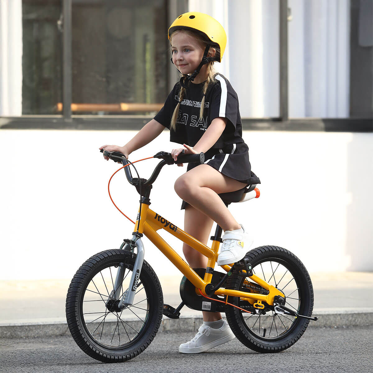 Kids Bike Boys Yellow Bike RoyalBaby Freestyle 16 Inch Wheel Kids