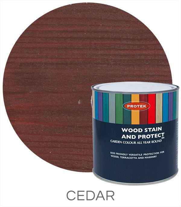 1 Lt Protek Wood Stain and Protect Paint Multi-Purpose Exterior Wood Stain - Cedar