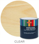 1 Lt Protek Wood Stain and Protect Paint Multi-Purpose Exterior Wood Stain - Clear Coat