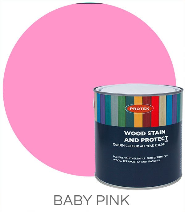 1 Lt Protek Wood Stain and Protect Paint Multi-Purpose Exterior Wood Stain - Pink
