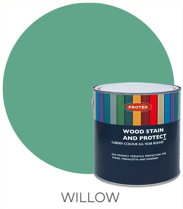 1 Lt Protek Wood Stain and Protect Paint Multi-Purpose Exterior Wood Stain - Willow