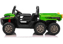 6 Wheel 4WD UTV Utility Tipper 12V Kids Electric Jeep - Green