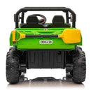 6 Wheel 4WD UTV Utility Tipper 12V Kids Electric Jeep - Green
