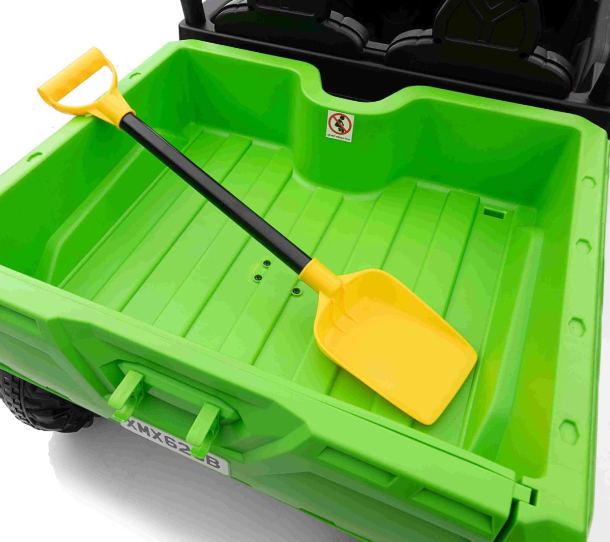 6 Wheel 4WD UTV Utility Tipper 12V Kids Electric Jeep - Green