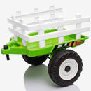 OutdoorToys Kids Electric Ride On Tractor with Trailer