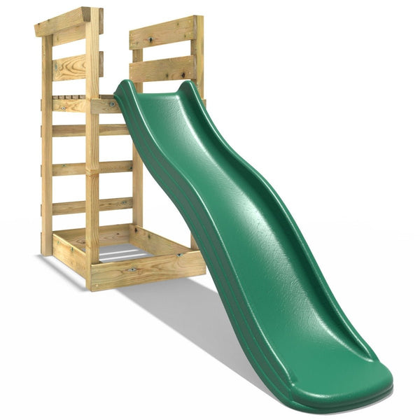 Add-on Wooden Platform with 6FT Slide for Rebo Wooden Garden Swing Sets