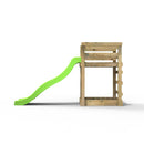 Add-on Wooden Platform with 6FT Slide for Rebo Wooden Garden Swing Sets - Light Green