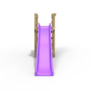Add-on Wooden Platform with 6FT Slide for Rebo Wooden Garden Swing Sets - Purple