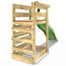 Adventure Pack Add-on Wooden Platform with 6FT Slide for Rebo Swing Sets - Light Green