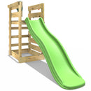 Adventure Pack Add-on Wooden Platform with 6FT Slide for Rebo Swing Sets - Light Green