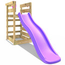 Adventure Pack Add-on Wooden Platform with 6FT Slide for Rebo Swing Sets - Purple