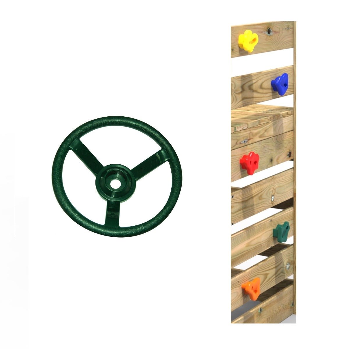 Adventure Pack (climbing wall & steering Wheel) - Green
