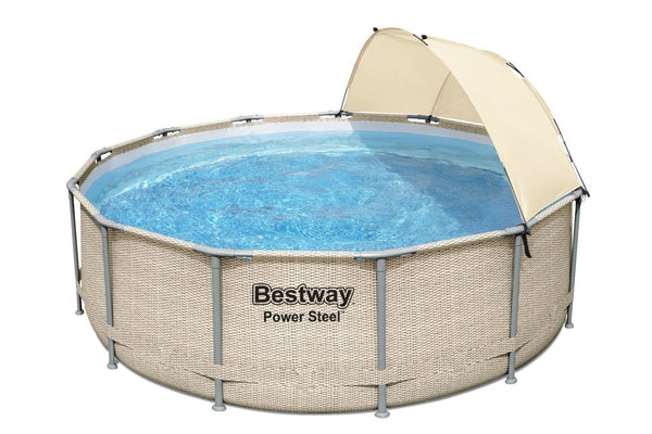 Bestway 13ft x 42in Power Steel Pool Set Above Ground Swimming Pool (11,133L) - BW5614V