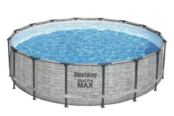 Bestway 16ft x 48in Steel Pro Max Pool Set Above Ground Swimming Pool - BW5619E