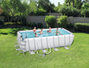 Bestway 16ft x 8ft x 48in Rectangular Steel Pro Frame Set Above Ground Swimming Pool BW56670