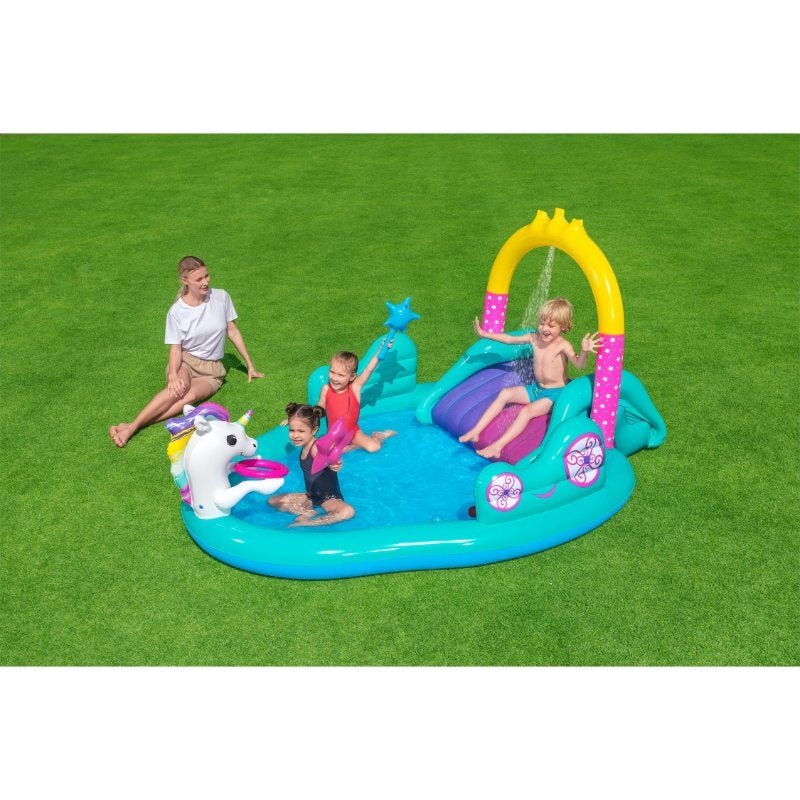 Bestway Magical Unicorn Paddling Pool and Play Centre