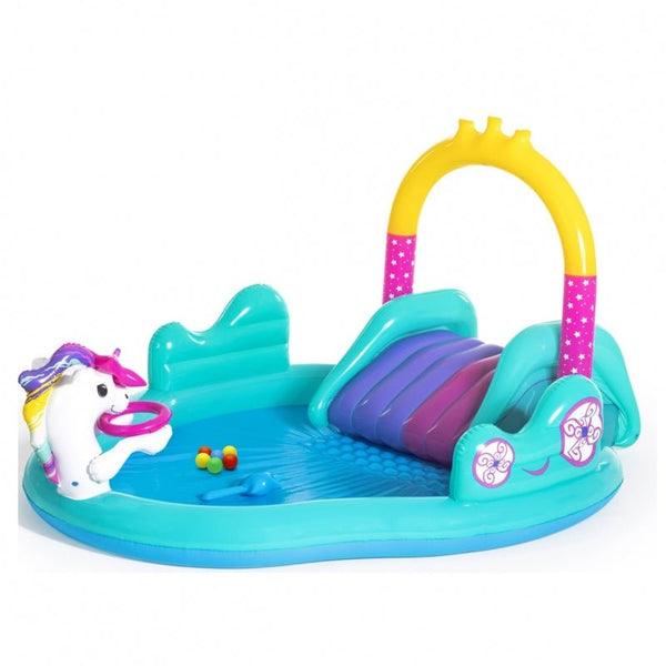 Bestway Magical Unicorn Carriage Children's Paddling Pool and Play Centre – BW53097