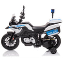 BMW F850 GS 12V Electric Ride On Police Bike - White