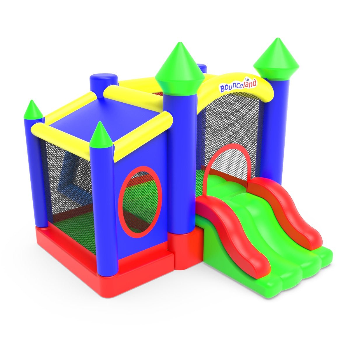 Bounceland inflatable Bouncy Castle with Blower – Deluxe Castle Activity Centre