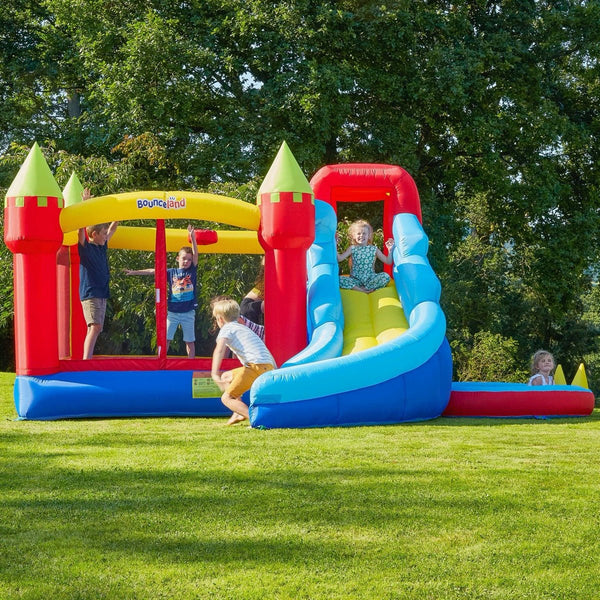 Bounceland inflatable Bouncy Castle with Blower – Super Slide Castle Bouncer