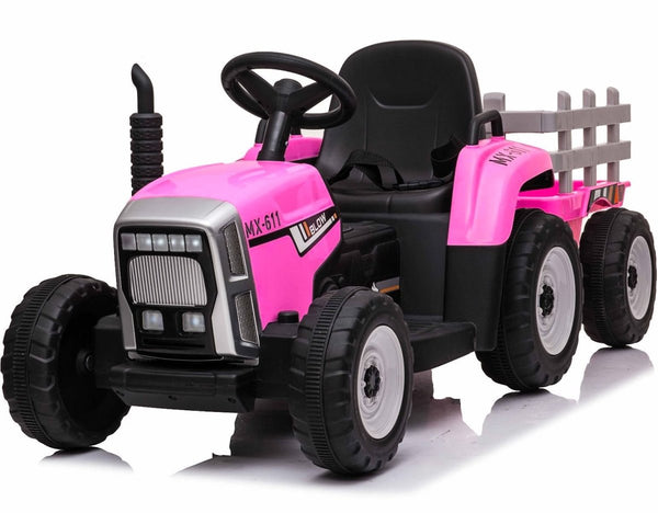Children’s Electric 12V Ride On Tractor With Trailer and Remote