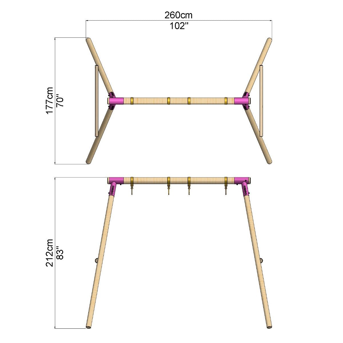 Double Frame Pink