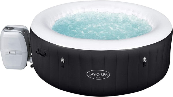 Lay-Z-Spa 71in x 26in Miami AirJet Inflatable Hot Tub Spa – BW60001