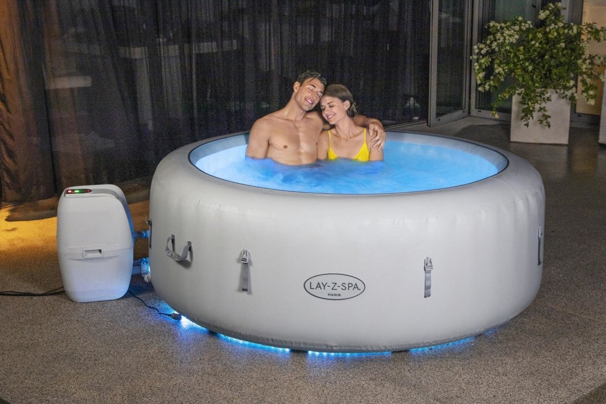 Lay-Z-Spa 77in x 26in Paris AirJet Inflatable Hot Tub Spa – BW60013