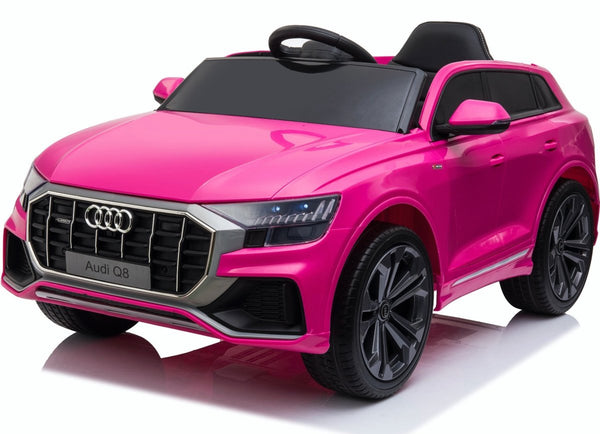 Licensed Audi Q8 12V Ride On Kids Electric Car - Pink