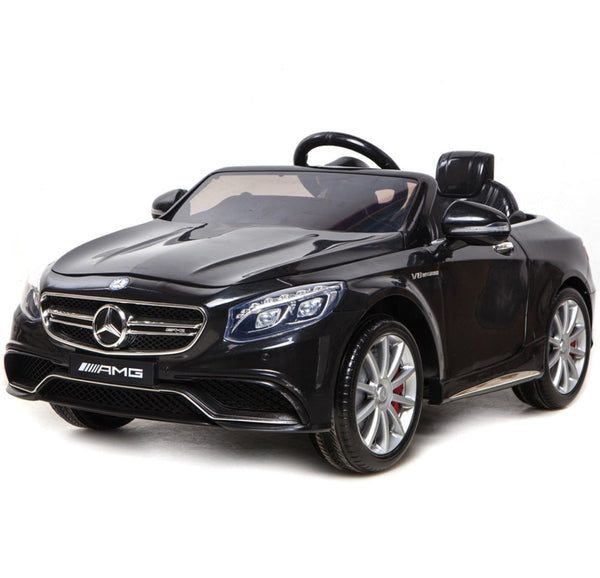 Licensed Mercedes-Benz S63 Kids Electric 12V Ride on Car - Black