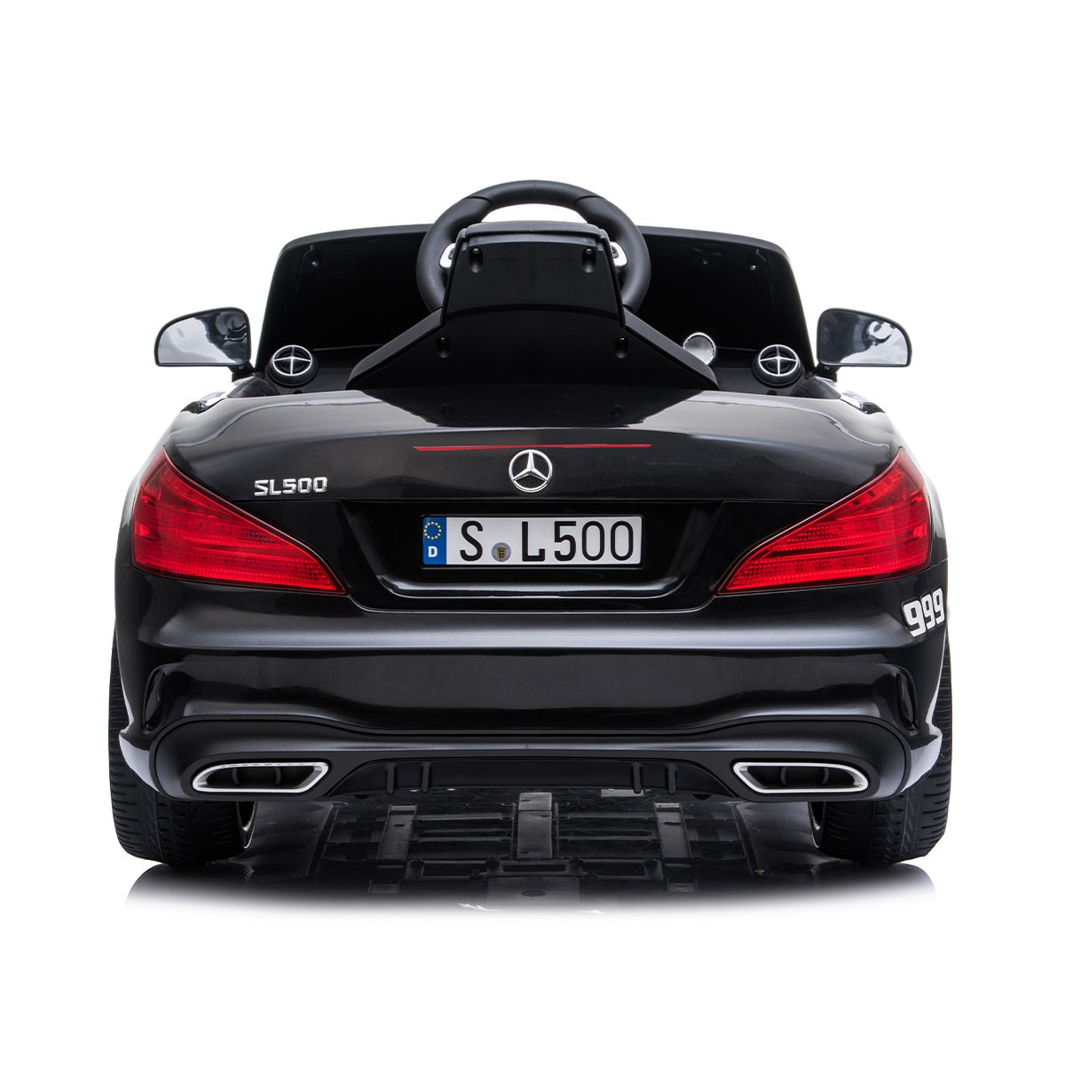 Mercedes Benz SL500 12V Electric Ride On Police Car - Black