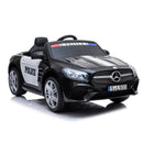 Mercedes Benz SL500 12V Electric Ride On Police Car - Black
