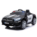 Mercedes Benz SL500 12V Electric Ride On Police Car - Black