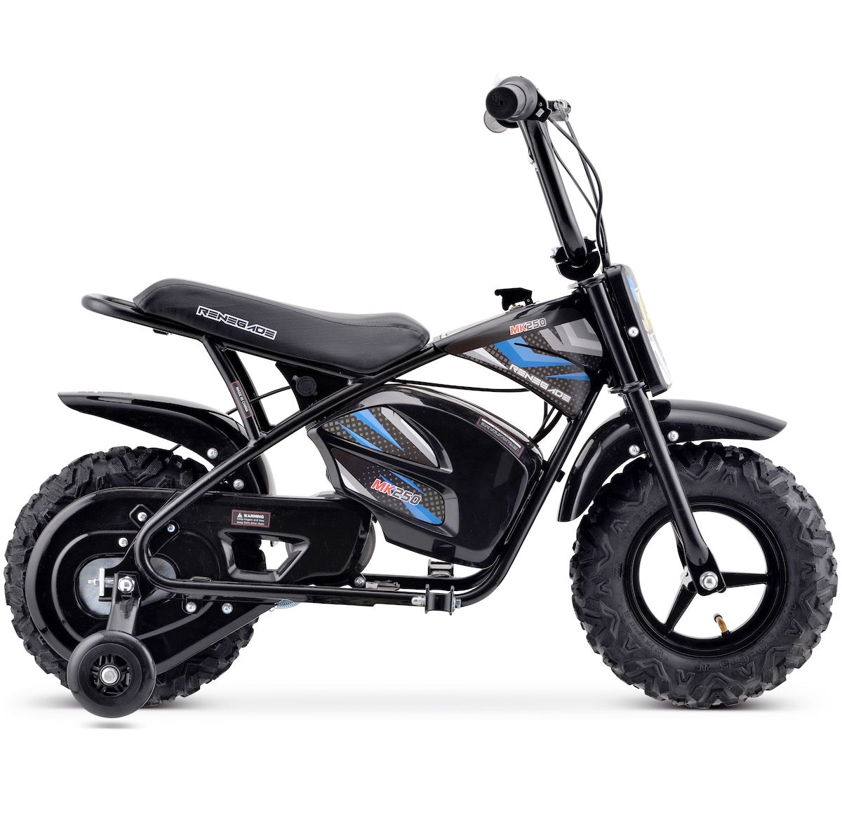 New Edition Renegade MK250 Kids 24V Electric Dirt Bike - Blue