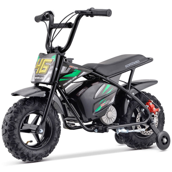New Edition Renegade MK250 Kids 24V Electric Dirt Bike - Green