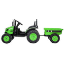 Outdoortoys 12V Electric Ride On Tractor with Tipper Trailer