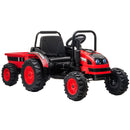 Outdoortoys 12V Electric Ride On Tractor with Tipper Trailer