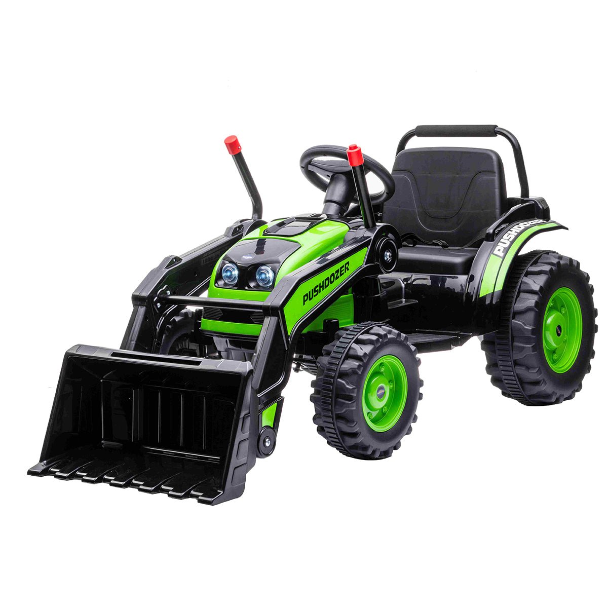 Outdoortoys 12V Electric Ride On Tractor with Working Bucket