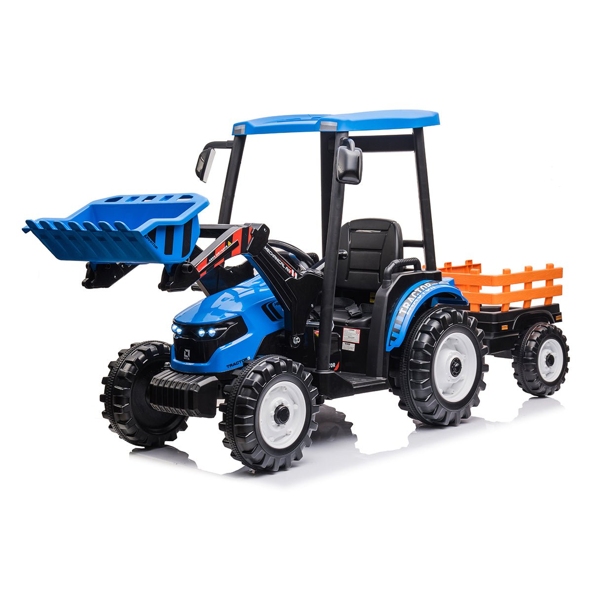 Outdoortoys Hercules 12V Electric Ride On Tractor with Trailer