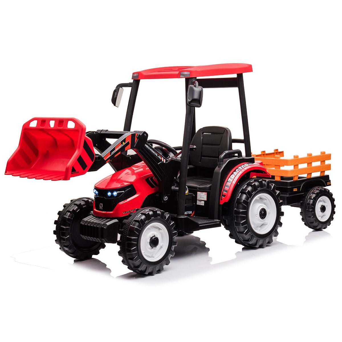 Outdoortoys Hercules Kids Electric Ride On Tractor with Trailer