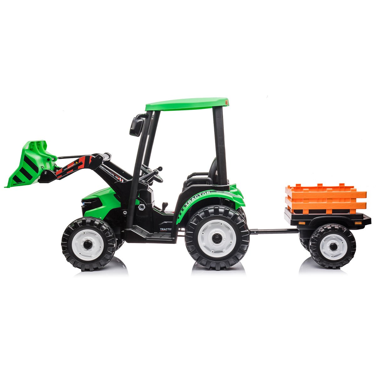 Outdoortoys Hercules 12V Electric Ride On Tractor with Trailer